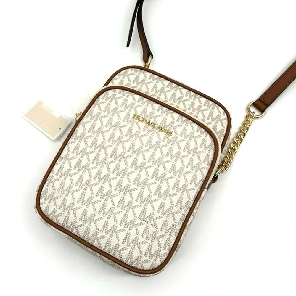 Michael Kors Medium NS Chain Xbody Bag Vanilla